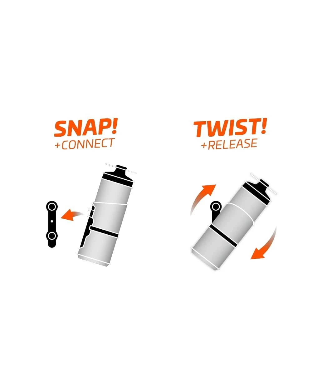 Bidons & Porte-bidon Bidon Fidlock Twist + Support - Image 3