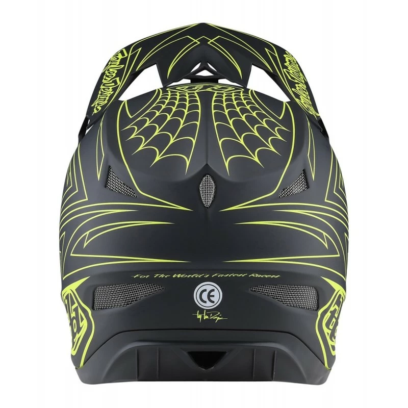 CASQUE TLD D3 FIBERLITE SPIDERSTRIPE GRAY/YELLOW 2022 - Image 2