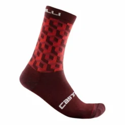 Chaussettes Castelli Cubi 18 Rouge 2021