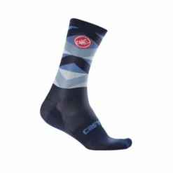 Chaussettes Castelli FATTO 12 SOCK DARK INFINITY BLUE
