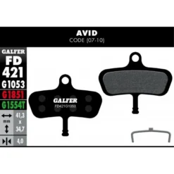 PLAQ DE FREIN AVID CODE 2007 ROUGE ADVANCED