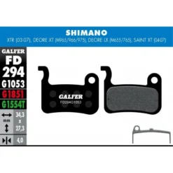 PLAQ DE FREIN . SHIMANO XT, LX, SAINT, XTR, GIANT NOIR STD