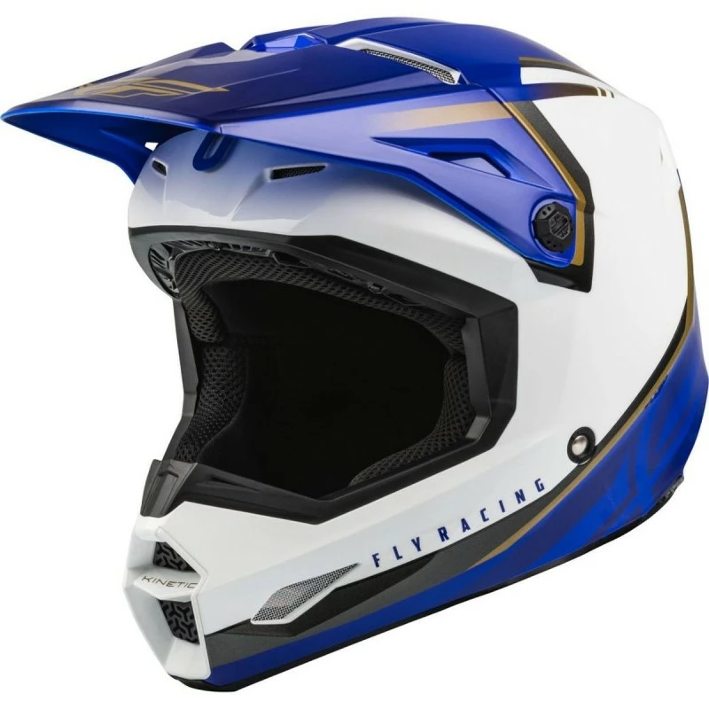 CASQUE FLY KINETIC VISION BLANC/BLEU ENFANT 2023 - Image 4