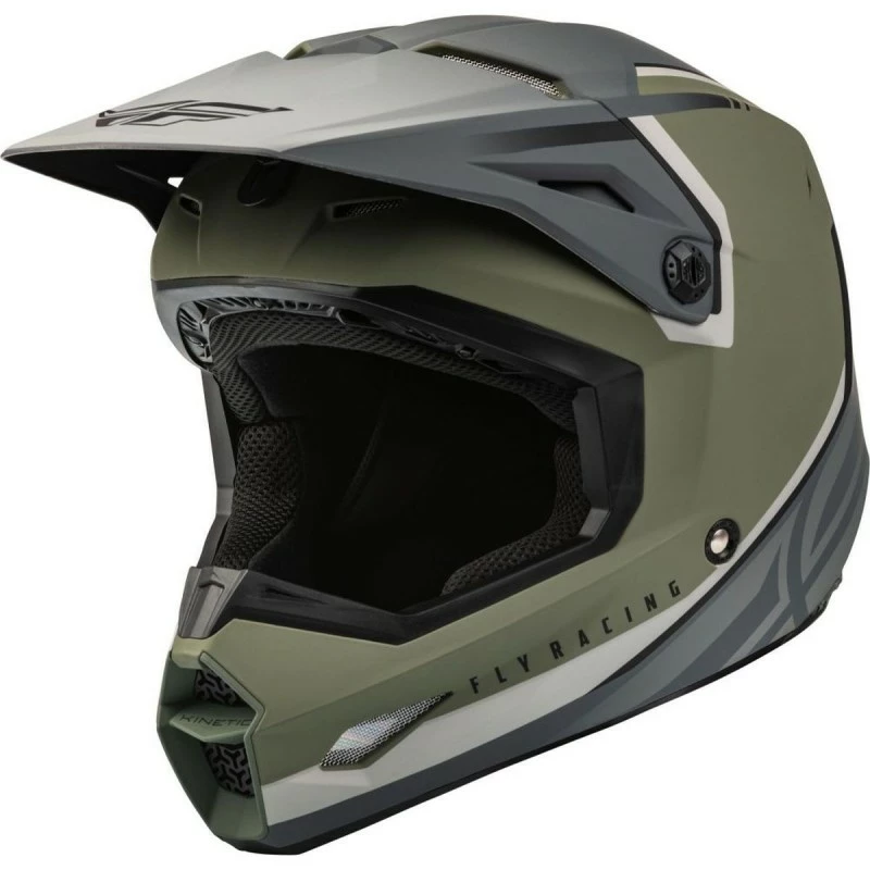 CASQUE FLY KINETIC VISION VERT OLIVE MAT/GRIS 2023 - Image 4