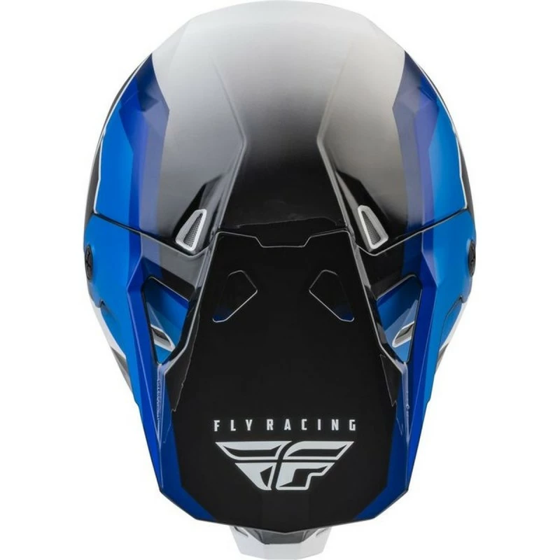 CASQUE FLY RACING FORMULA CP RUSH NOIR/BLEU/BLANC 2022 - Image 3
